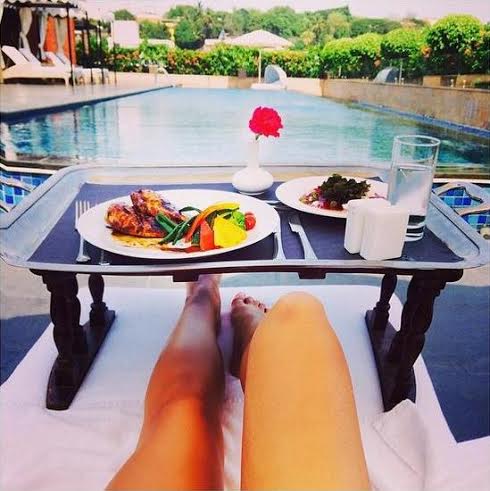  Amy Jackson enjoys in Goa during shooting of 'Singh Is Bliing'