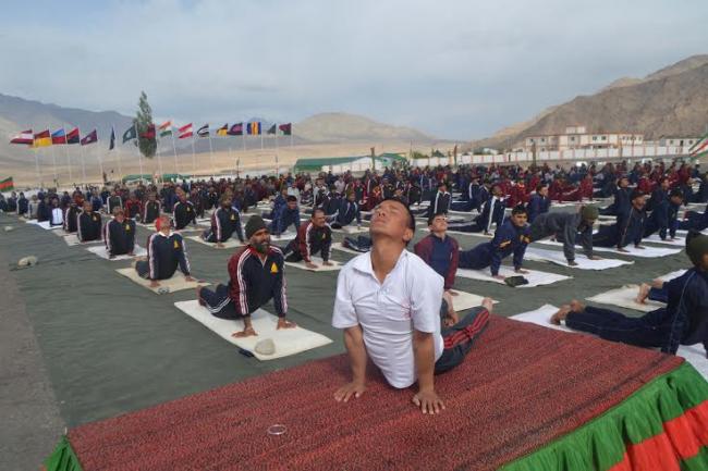 Indian Army celebrates International Yoga Day at Siachen Glacier, Leh, Kargil