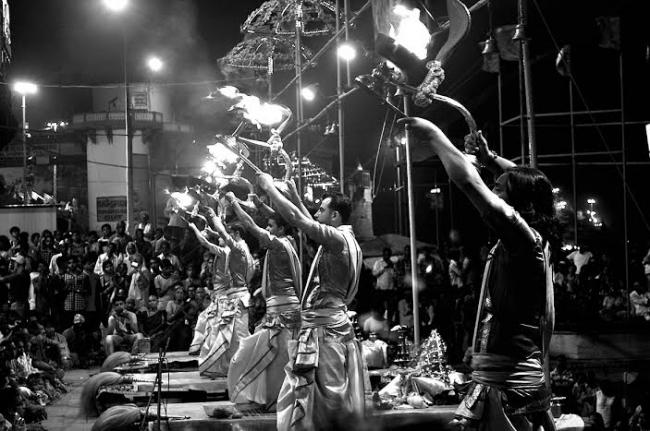 The aura of Ganga Aarti at Varanasi