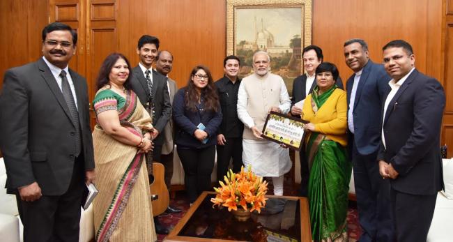 George Baker, MP along with a delegation of Rashtriya Isai Mahasangh
