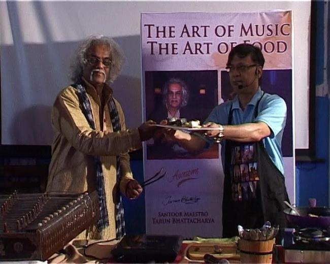 Pandit Tarun Bhattacharya ,Master Chef Pradeep Rozario presenteducation 