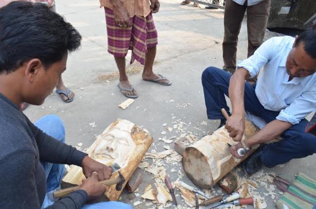 WB State Akademi of Dance Drama Music and Visual Arts, RBU's Department of Sculpture holds 6-day workshop on mask making