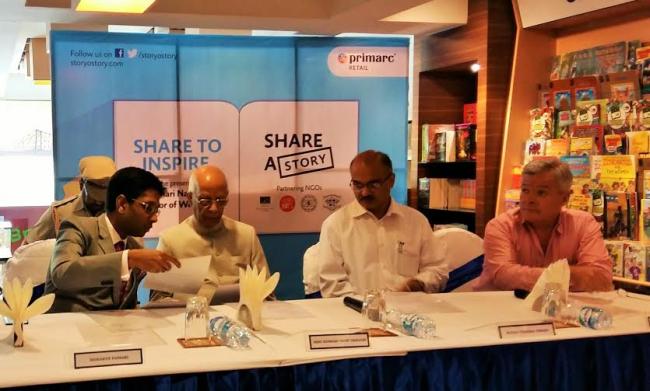 STORY distributes books to underprivileged children 