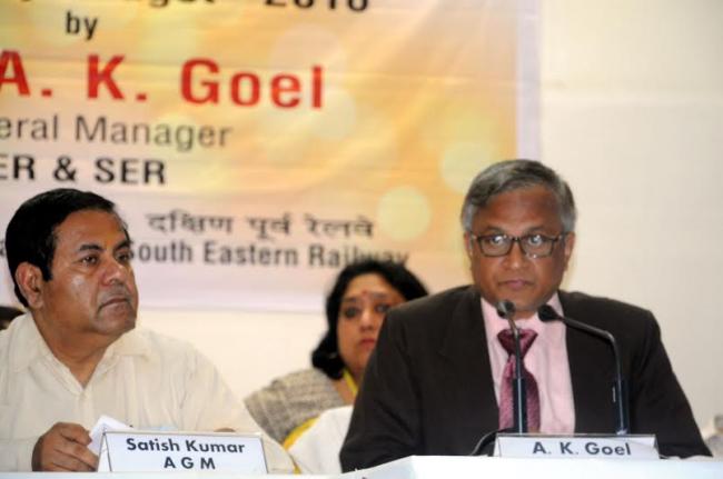 A.K.Goel addressing press conference in Kolkata