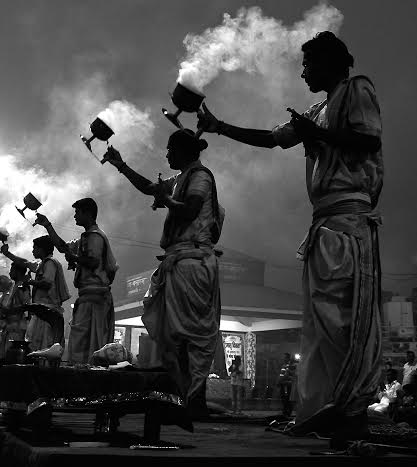 The aura of Ganga Aarti at Varanasi