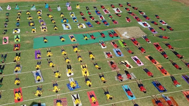 Mount Litera Zee School students celebrates International Yoga Day