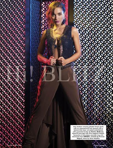 Amy Jackson appears on Hi Blitz Magazine cover