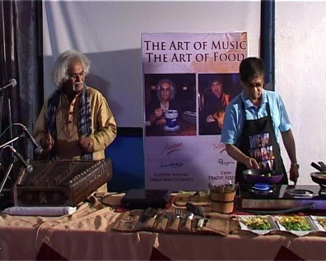 Pandit Tarun Bhattacharya ,Master Chef Pradeep Rozario presenteducation 