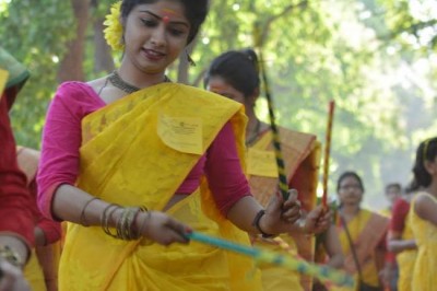 'Basanta Utsab' celebrated at Visva-Bharati University