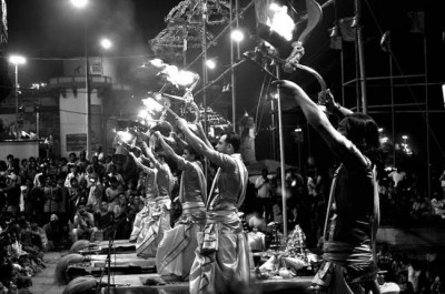 The aura of Ganga Aarti at Varanasi