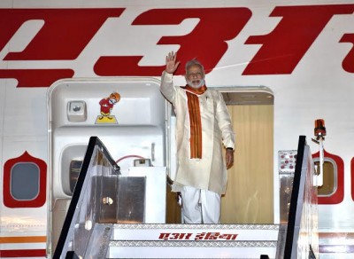 Narendra Modi arrives at Maputo