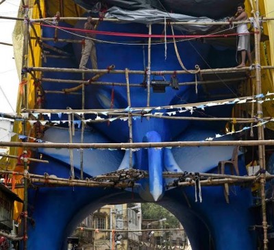 Bhowanipur 75 Palli Sarbojanin Durgotsav to woo pandal hoppers with 45 feet elephant