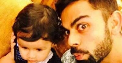 Virat Kohli posts selfie with MS Dhoni's daughter