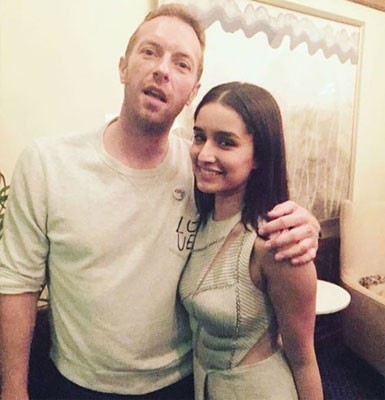 Shraddha Kapoor  jams with Chris Martin