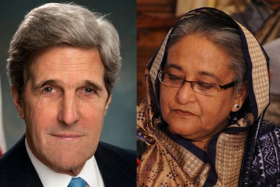 US  Secretary of State John Kerry visits Bangladesh, meets Sheikh Hasina