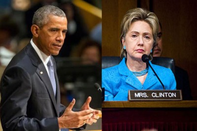 Hillary Clinton looks forward to campaigning with President Obama  