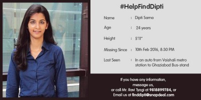 Snapdeal employee case: 5 men arrested for kidnapping Dipti Sarna