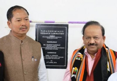 Dr Harsh Vardhan inaugurates the Paragonimiasis Research Lab in Kohima 