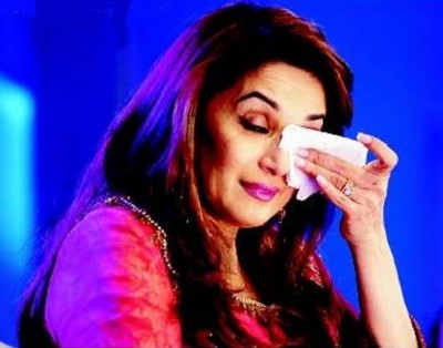 Madhuri Dixit breaks down on reality dance show set 