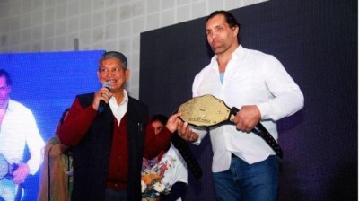 The Great Khali Mania to hit Uttarakhand this February: Harish Rawat unveils fight details