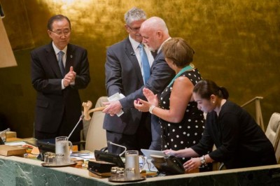 Opening 71st General Assembly, new President pledges to â€˜turn the wheelsâ€™ on implementing 17 Global Goals
