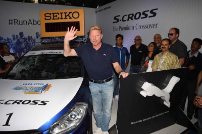 Boris Becker wins hearts in Kolkata