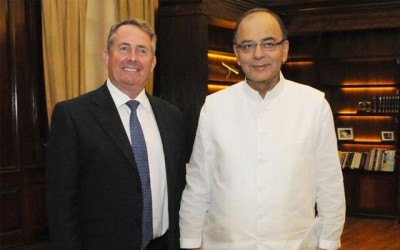 U.K. Secretary of State for International Trade calls on Jaitley