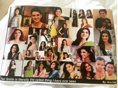 Kids shower love on Kriti Sanon