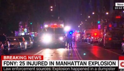 Explosion rocks New York's Lower Manhattan, 29 injured