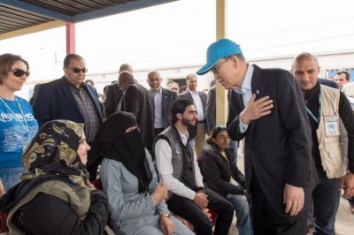 UN chief visits Zaatari refugee camp in Jordan, meets Middle Eastern leaders in capital   