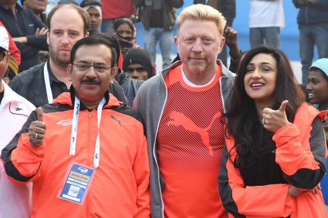 Boris Becker, Sourav Ganguly flag off Tata Steel Kolkata 25K run