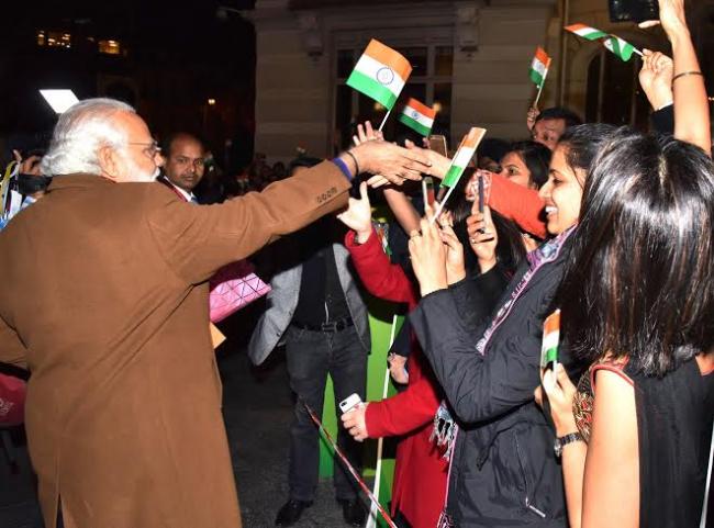 Narendra Modi arrives at Brussels Military Airport, Belgium