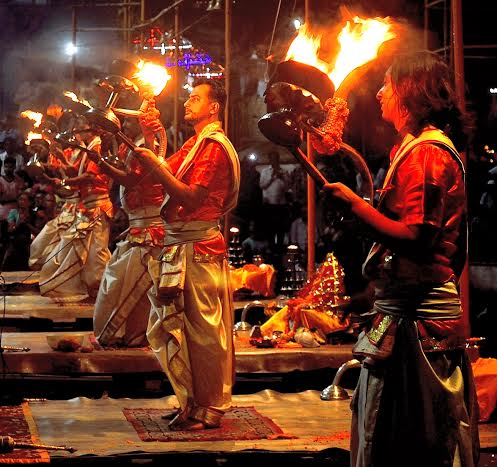 The aura of Ganga Aarti at Varanasi