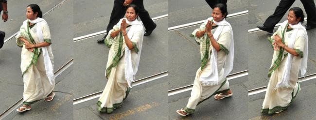 Mamata Banerjee leads rally in Kolkata