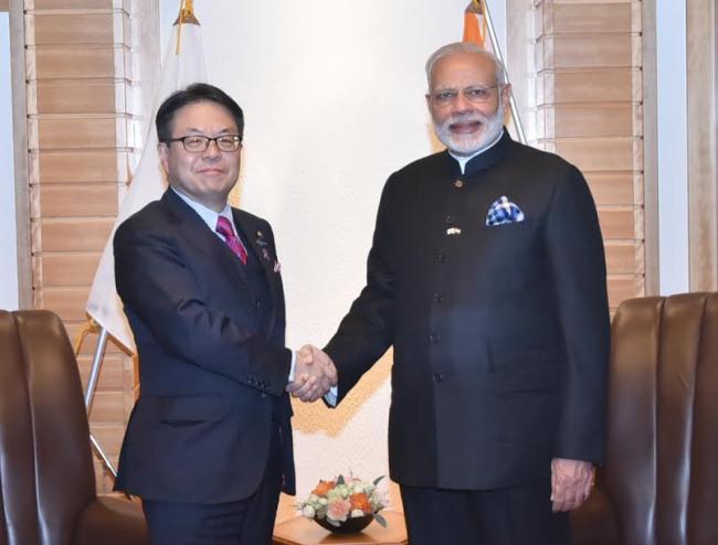 PM Narendra Modi meets Japanese ministers and also former PM on Friday