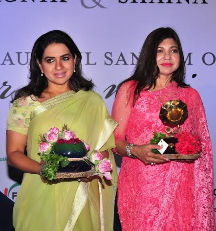 Shaina NC , Alka Yagnik visits Kolkata to attend FLO event