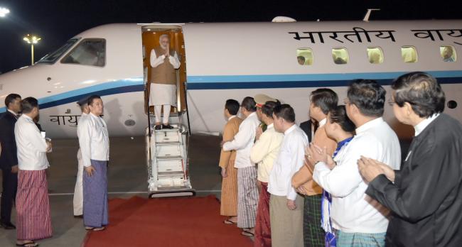PM Modi interacts with Indian Community in Myanmar