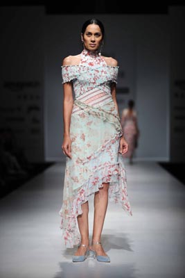 Amazon India Fashion Week: Hemant & Nandita displays their collection on floor