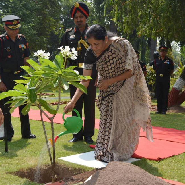 Nirmala Sitharaman interacts with Junior Commissioned Officers, Other Ranks 