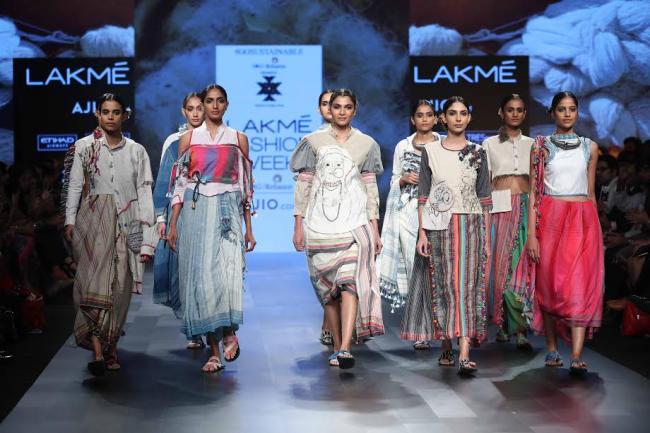 LFW: Models walk the ramp for designer Chaman Siju