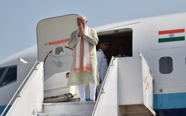 PM Modi visiting Karnataka, offers prayers at Dharmasthala temple