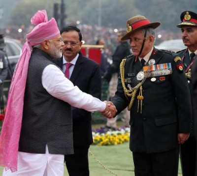 VVIPs arriving at saluting dais on the occasion of 68th Republic Day Parade