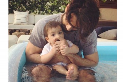 Shahid Kapoor enjoys 'pool time' with Misha