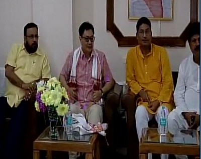 Union Minister Rijiju arrives in Assam to take stock of flood situation
