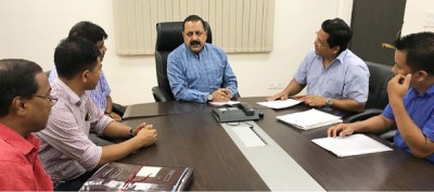 Conrad Sangma meeting the Minister of State for Development of North Eastern Region (I/C)