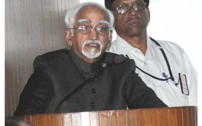 PM Modi and Rajya Sabha members bid farewell to Vice President Hamid Ansari 