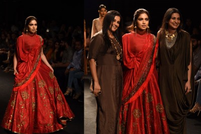 Bhumi Pednekar walked for Ruceru at Lakme Fashion Week
