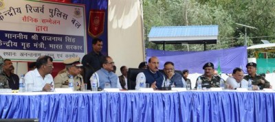 Home Minister Rajnath Singh in Jammu and Kashmir