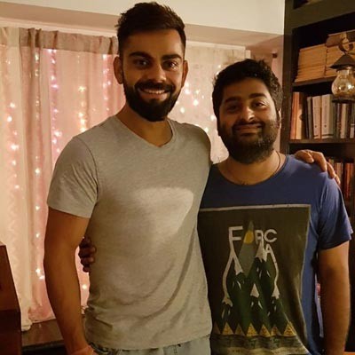 Virat Kohli shares 'fanboy moment' with Arijit Singh 