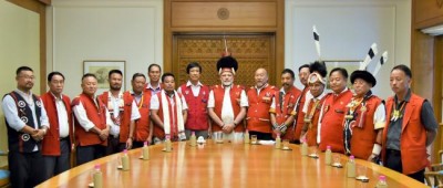 Village chiefs of Nagaland meet Prime Minister Narendra Modi in New Delhi